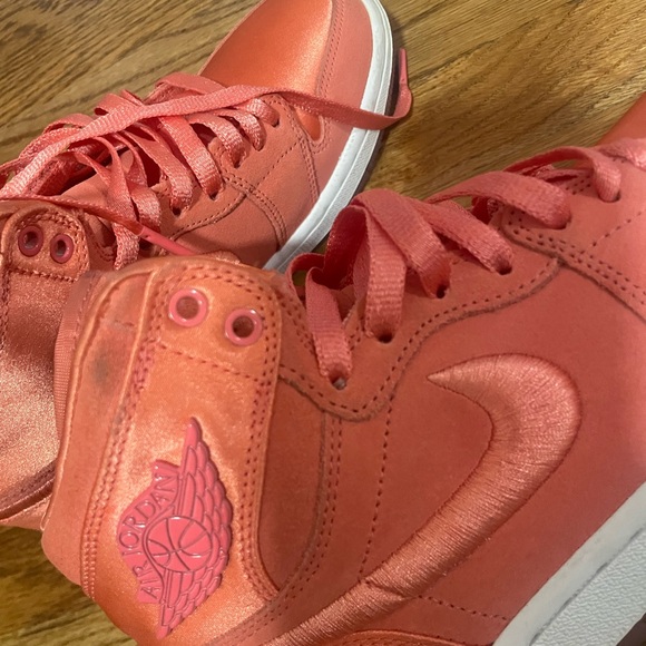 Nike Women's Air Jordan High-Top Sneakers - Coral - Picture 5 of 8